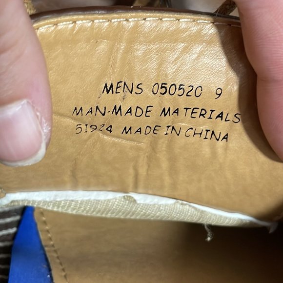 David Stone Shoes Mens Size 9 Brown Lace Up Tie Dress‎ Square - Picture 8 of 9